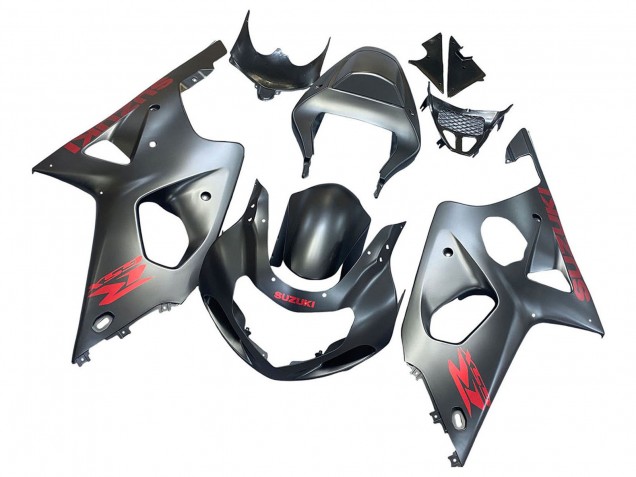 Acquista Carena Moto Suzuki GSXR1000 2000-2002 - Grigio Opaco Rosso Decal