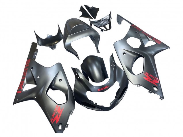Acquista Carena Moto Suzuki GSXR1000 2000-2002 - Grigio Opaco Rosso Decal