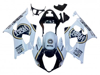 Acquista Carena Moto Suzuki GSXR 1000 2003-2004 - Bianco Nero Oro Motul Lucky Strike