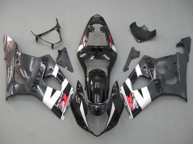 Acquista Carena Moto Suzuki GSXR 1000 2003-2004 - Nero Lucido Bianco Grigio Rosso