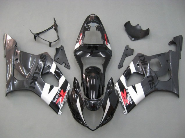 Acquista Carena Moto Suzuki GSXR 1000 2003-2004 - Nero Lucido Bianco Grigio Rosso