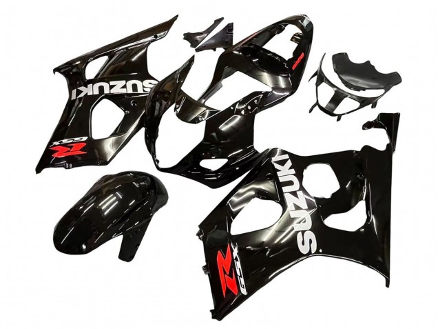 Acquista Carena Moto Suzuki GSXR 1000 2003-2004 - Nero Lucido Bianco Rosso Decals