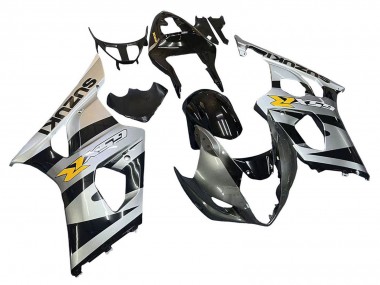 Acquista Carena Moto Suzuki GSXR 1000 2003-2004 - Nero Lucido Argento Grigio Giallo