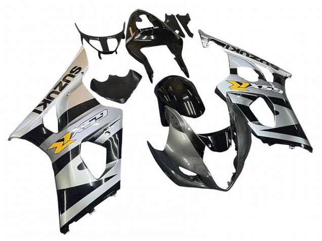 Acquista Carena Moto Suzuki GSXR 1000 2003-2004 - Nero Lucido Argento Grigio Giallo