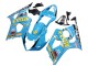 Acquista Carena Moto Suzuki GSXR 1000 2003-2004 - Azzurro Chiaro Giallo Nero Rizla Motul