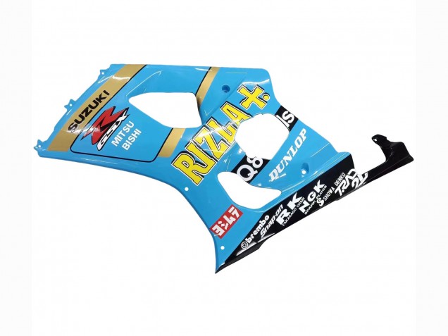 Acquista Carena Moto Suzuki GSXR 1000 2003-2004 - Azzurro Chiaro Giallo Nero Rizla Motul