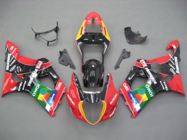 Acquista Carena Moto Suzuki GSXR 1000 2003-2004 - Rosso Giallo Blu Verde Nero JOMO