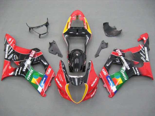 Acquista Carena Moto Suzuki GSXR 1000 2003-2004 - Rosso Giallo Blu Verde Nero JOMO
