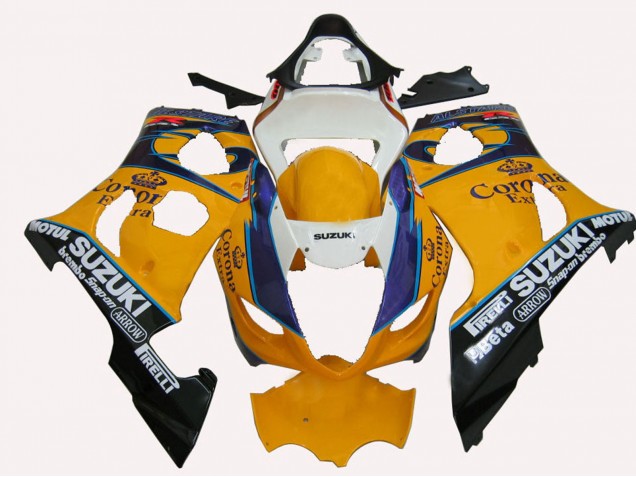 Acquista Carena Moto Suzuki GSXR 1000 2003-2004 - Giallo Bianco Blu Nero Corona