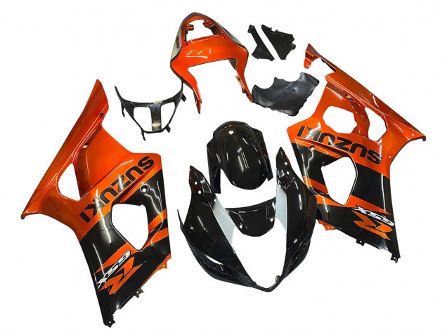 Acquista Carena Moto Suzuki GSXR 1000 2003-2004 - Burnt Arancia Nero Lucido