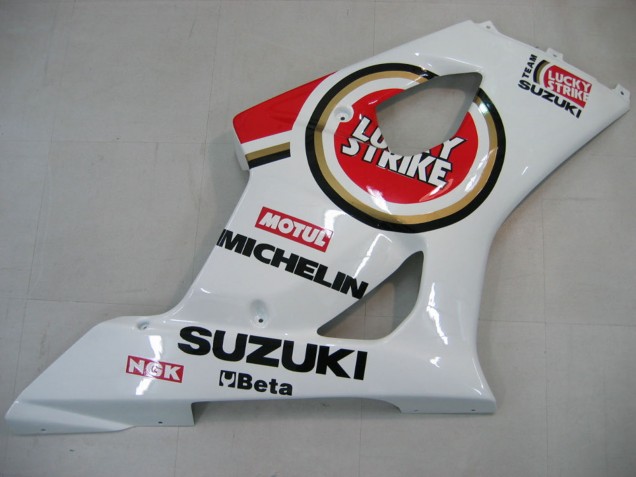 Acquista Carena Moto Suzuki GSXR 1000 2003-2004 - Bianco Rosso Motul Lucky Strike