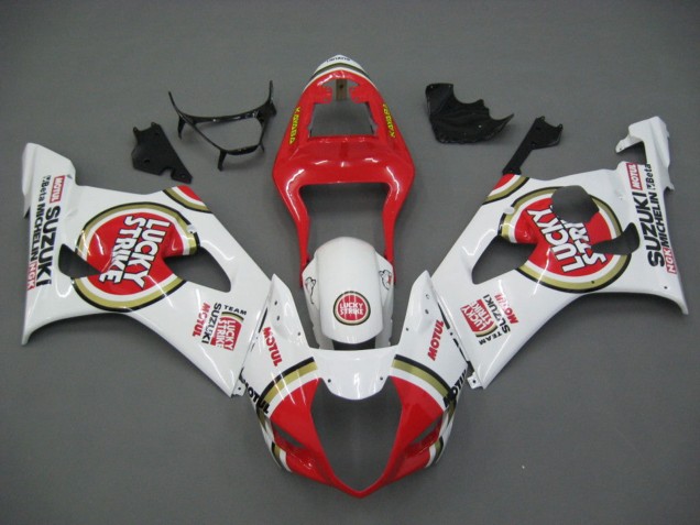 Acquista Carena Moto Suzuki GSXR 1000 2003-2004 - Bianco Rosso Motul Lucky Strike