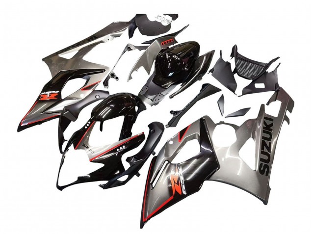 Acquista Carena Moto Suzuki GSXR 1000 2005-2006 - Argento Nero Rosso
