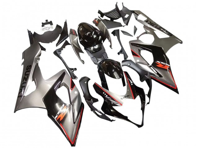 Acquista Carena Moto Suzuki GSXR 1000 2005-2006 - Argento Nero Rosso