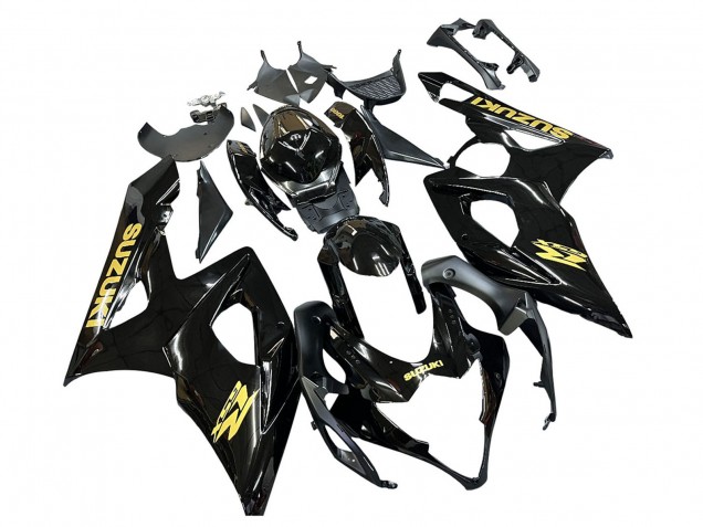 Acquista Carena Moto Suzuki GSXR 1000 2005-2006 - Nero Lucido Oro Decal