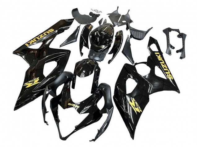 Acquista Carena Moto Suzuki GSXR 1000 2005-2006 - Nero Lucido Oro Decal