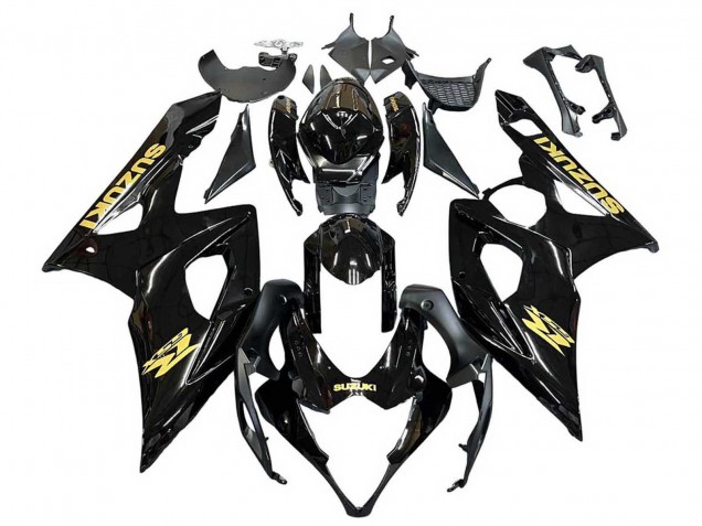 Acquista Carena Moto Suzuki GSXR 1000 2005-2006 - Nero Lucido Oro Decal
