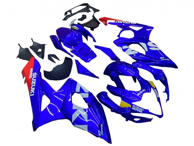 Acquista Carena Moto Suzuki GSXR 1000 2005-2006 - Blu Giallo Bianco Rosso Motul