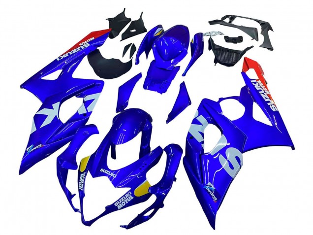Acquista Carena Moto Suzuki GSXR 1000 2005-2006 - Blu Giallo Bianco Rosso Motul