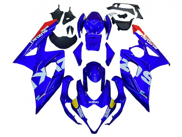 Acquista Carena Moto Suzuki GSXR 1000 2005-2006 - Blu Giallo Bianco Rosso Motul
