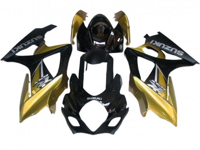 Acquista Carena Moto Suzuki GSXR 1000 2007-2008 - Oro Nero Argento Decal