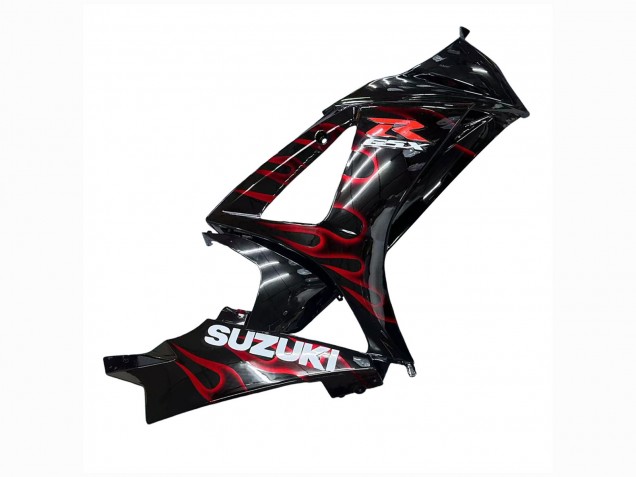 Acquista Carena Moto Suzuki GSXR 1000 2007-2008 - Nero Rosso Fiamma