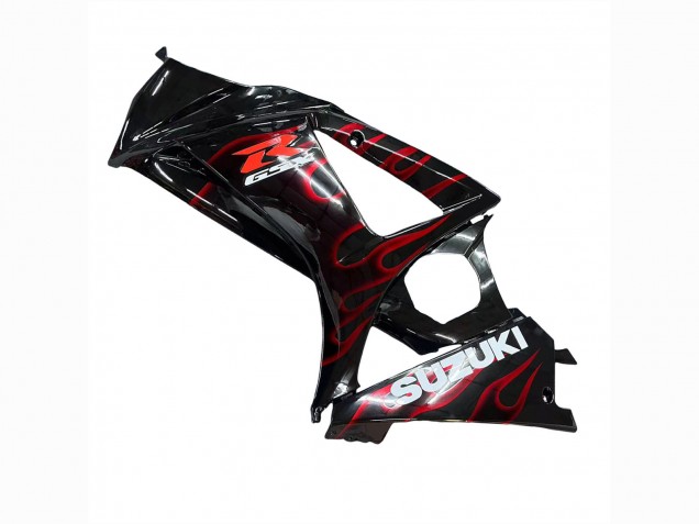 Acquista Carena Moto Suzuki GSXR 1000 2007-2008 - Nero Rosso Fiamma