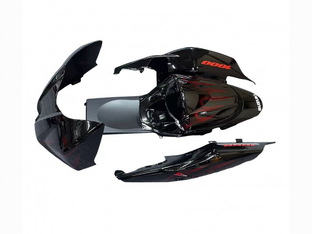Acquista Carena Moto Suzuki GSXR 1000 2007-2008 - Nero Rosso Fiamma