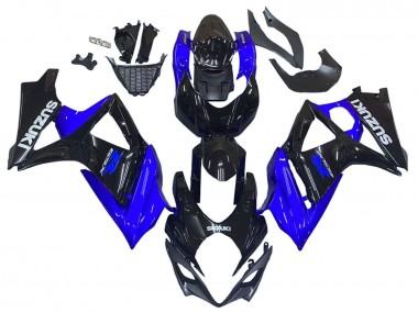 Acquista Kit Carena Moto Suzuki GSXR 1000 2007-2008 - Blu Nero Lucido