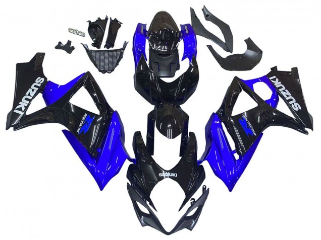 Acquista Kit Carena Moto Suzuki GSXR 1000 2007-2008 - Blu Nero Lucido