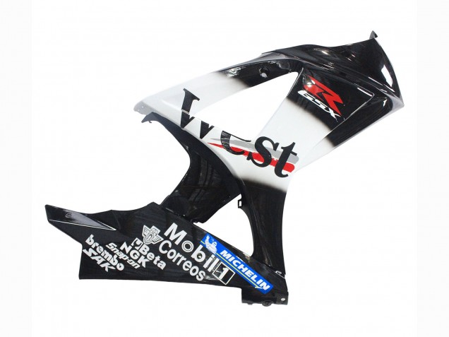 Acquista Carena Moto Suzuki GSXR 1000 2007-2008 - Nero Lucido Bianco West