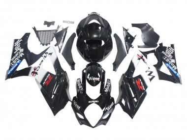 Acquista Carena Moto Suzuki GSXR 1000 2007-2008 - Nero Lucido Bianco West