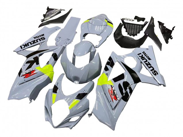 Acquista Carena Moto Suzuki GSXR 1000 2007-2008 - Grigio Chiaro Verde Nero