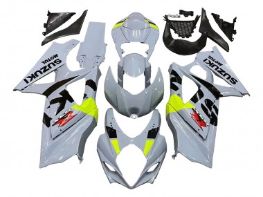 Acquista Carena Moto Suzuki GSXR 1000 2007-2008 - Grigio Chiaro Verde Nero