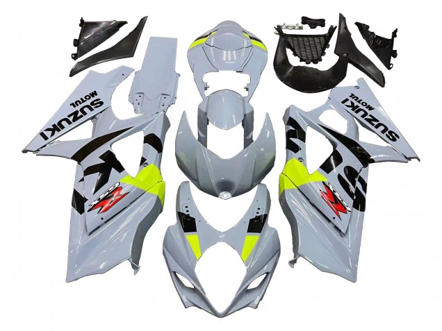 Acquista Carena Moto Suzuki GSXR 1000 2007-2008 - Grigio Chiaro Verde Nero