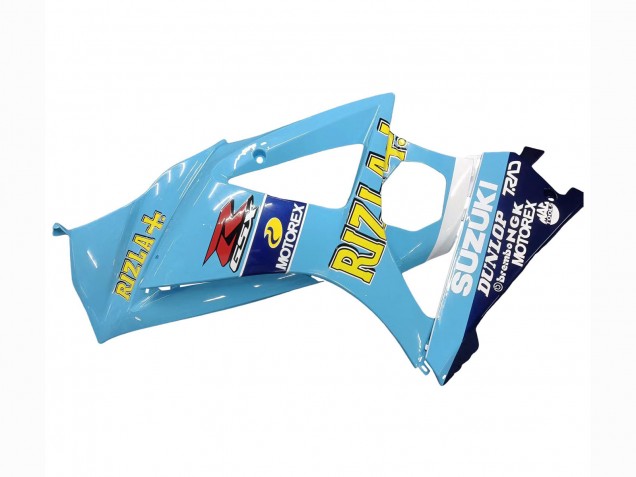 Acquista Carena Moto Suzuki GSXR 1000 2007-2008 - Azzurro Chiaro Giallo Nero Motul Rizla