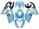 Acquista Carena Moto Suzuki GSXR 1000 2007-2008 - Azzurro Chiaro Giallo Nero Motul Rizla