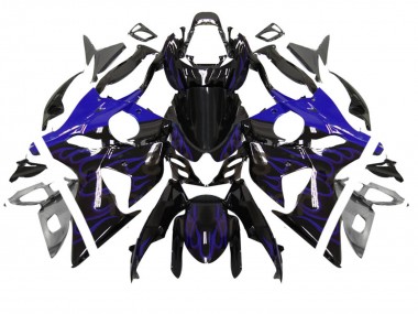 Acquista Carena Moto Suzuki GSXR 1000 2007-2008 - Nero Lucido Blu Fiamma