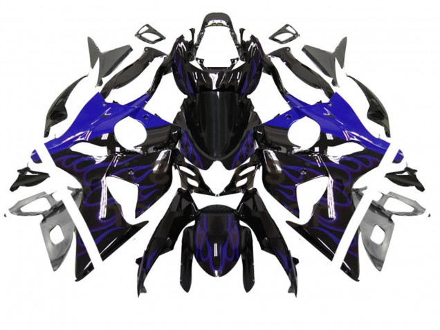 Acquista Carena Moto Suzuki GSXR 1000 2007-2008 - Nero Lucido Blu Fiamma