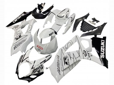 Acquista Carena Moto Suzuki GSXR 1000 2007-2008 - Bianco Nero Alstare Corona Motul