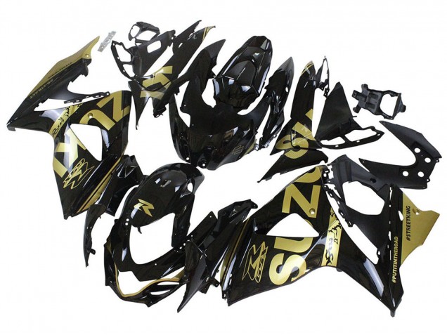 Acquista Carena Moto Suzuki GSXR 1000 2009-2016 - Nero Lucido Oro