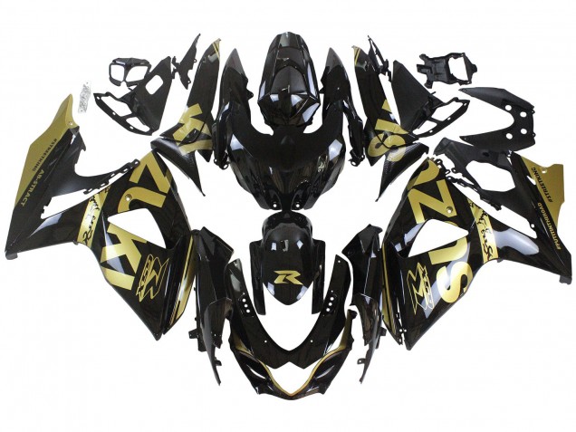 Acquista Carena Moto Suzuki GSXR 1000 2009-2016 - Nero Lucido Oro