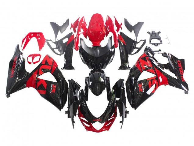 Acquista Kit Carena Moto Suzuki GSXR 1000 2009-2016 - Nero Lucido Rosso