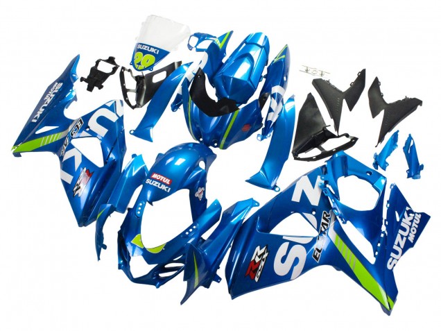 Acquista Carena Moto Suzuki GSXR 1000 2009-2016 - Azzurro Chiaro Verde Motul 29 Ecstar