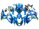 Acquista Carena Moto Suzuki GSXR 1000 2009-2016 - Azzurro Chiaro Verde Motul 29 Ecstar