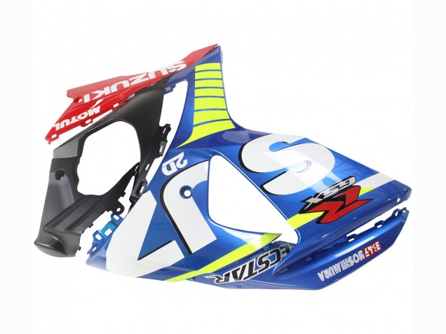 Acquista Carena Moto Suzuki GSXR 1000 2009-2016 - Azzurro Chiaro Verde Rosso Motul