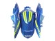 Acquista Carena Moto Suzuki GSXR 1000 2009-2016 - Azzurro Chiaro Verde Rosso Motul