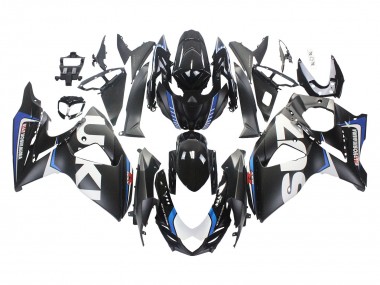Acquista Carena Moto Suzuki GSXR 1000 2009-2016 - Nero Opaco Bianco Blu