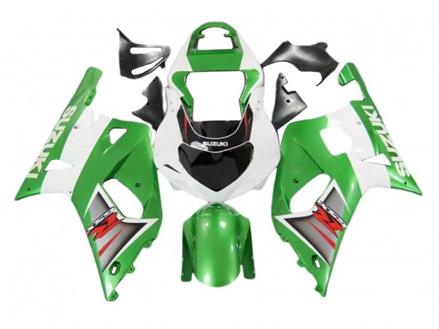 Acquista Carena Moto Suzuki GSXR 600 / GSXR 750 2001-2003 - Bianco Verde Argento Rosso Nero