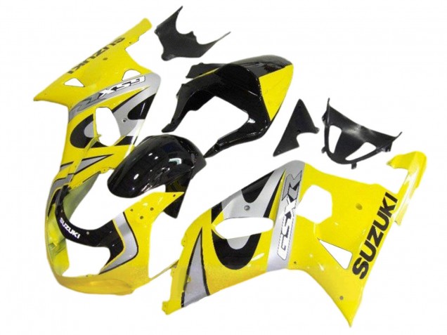 Acquista Kit Carena Moto Suzuki GSXR 600 / GSXR 750 2001-2003 - Giallo Argento Nero Lucido